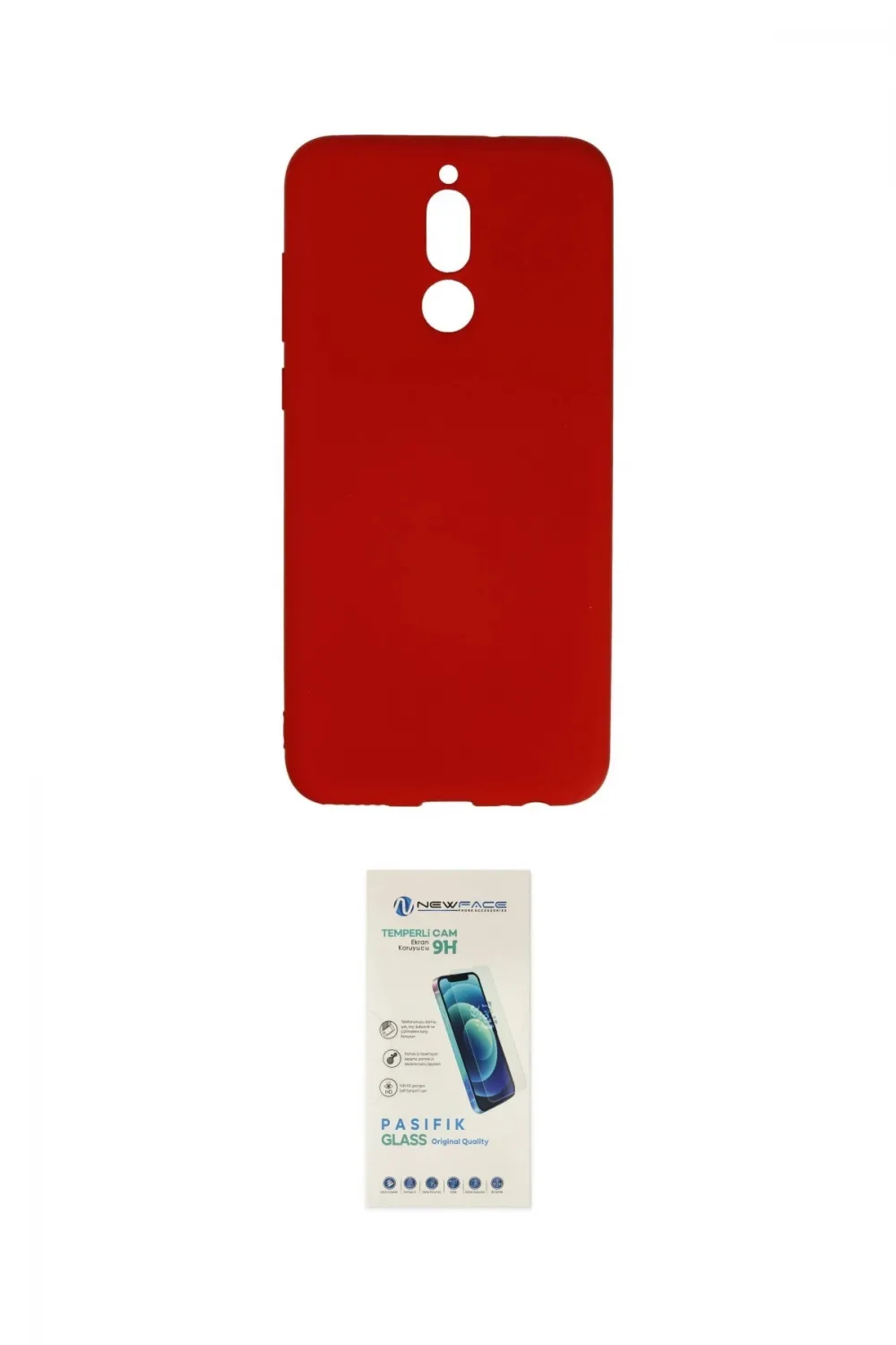 ieg™ Mate 10 Lite Kılıf Ahenk Serisi - Şeffaf Pasifik Cam Ekran Koruyucu