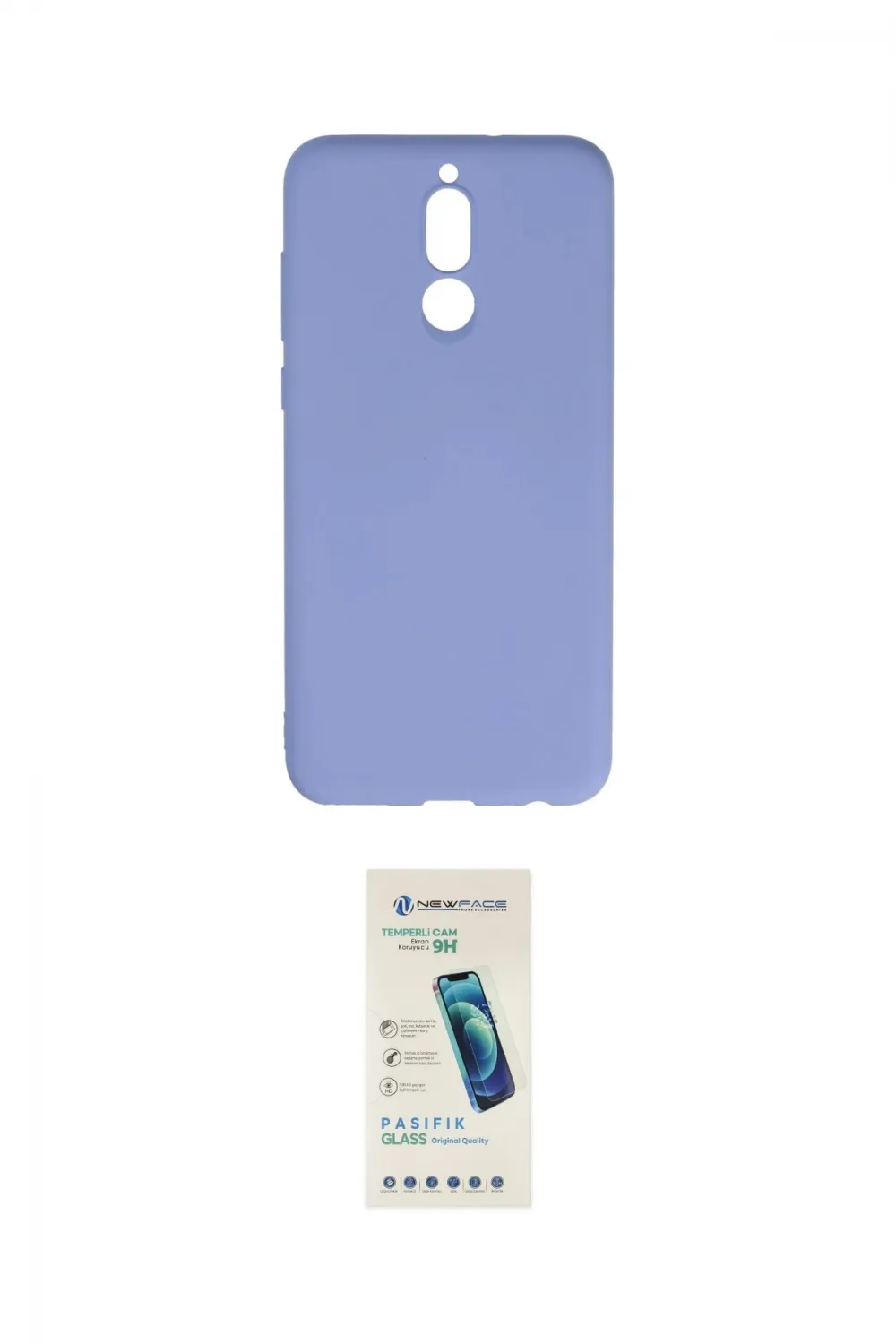 ieg™ Mate 10 Lite Kılıf Ahenk Serisi - Şeffaf Pasifik Cam Ekran Koruyucu