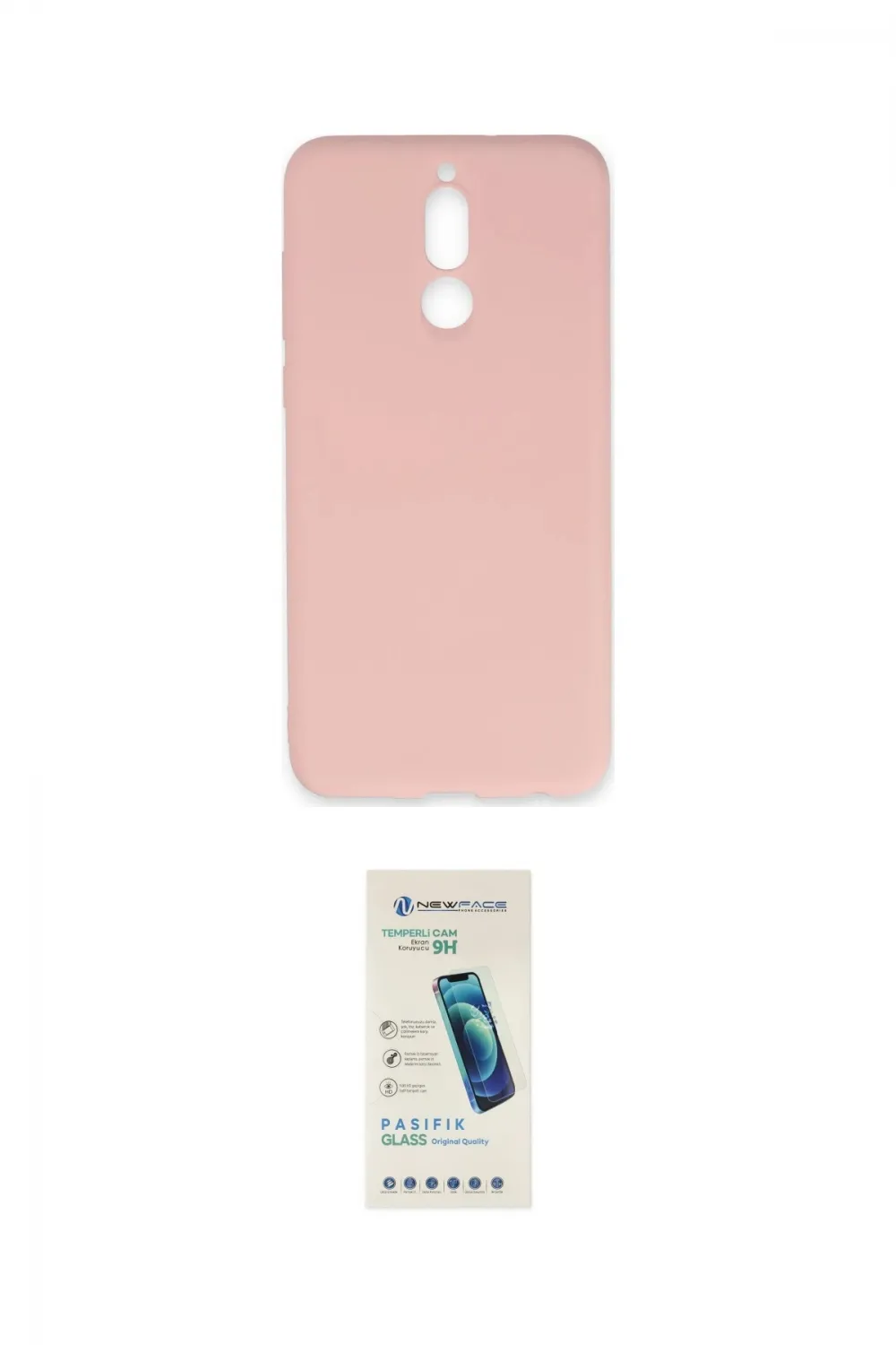 ieg™ Mate 10 Lite Kılıf Ahenk Serisi - Şeffaf Pasifik Cam Ekran Koruyucu