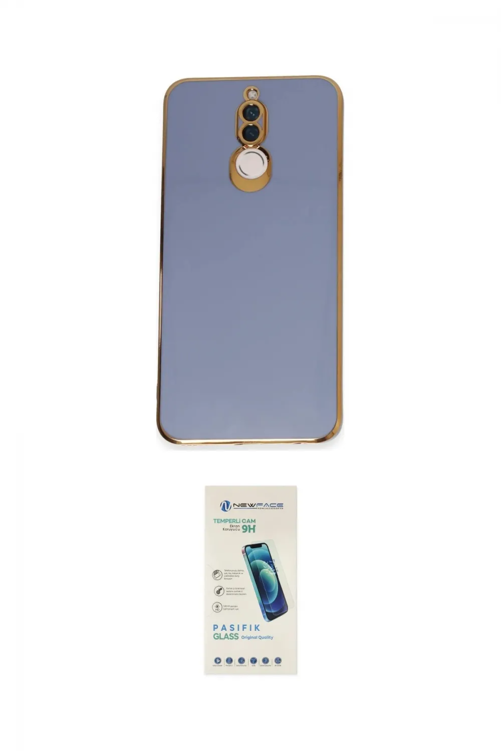 ieg™ Mate 10 Lite Kılıf Yankı Serisi - Şeffaf Pasifik Cam Ekran Koruyucu