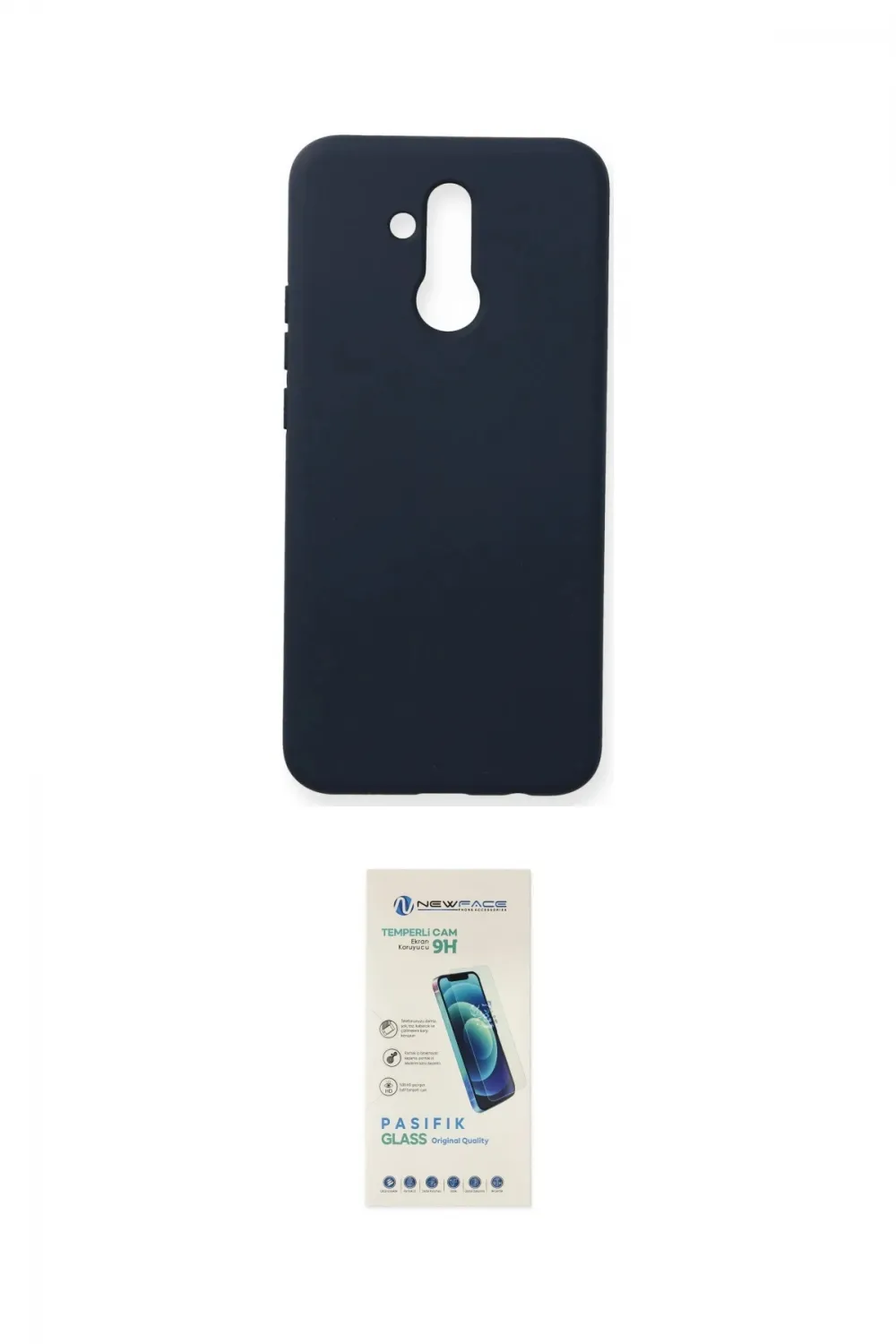 ieg™ Mate 20 Lite Kılıf Ahenk Serisi - Şeffaf Pasifik Cam Ekran Koruyucu