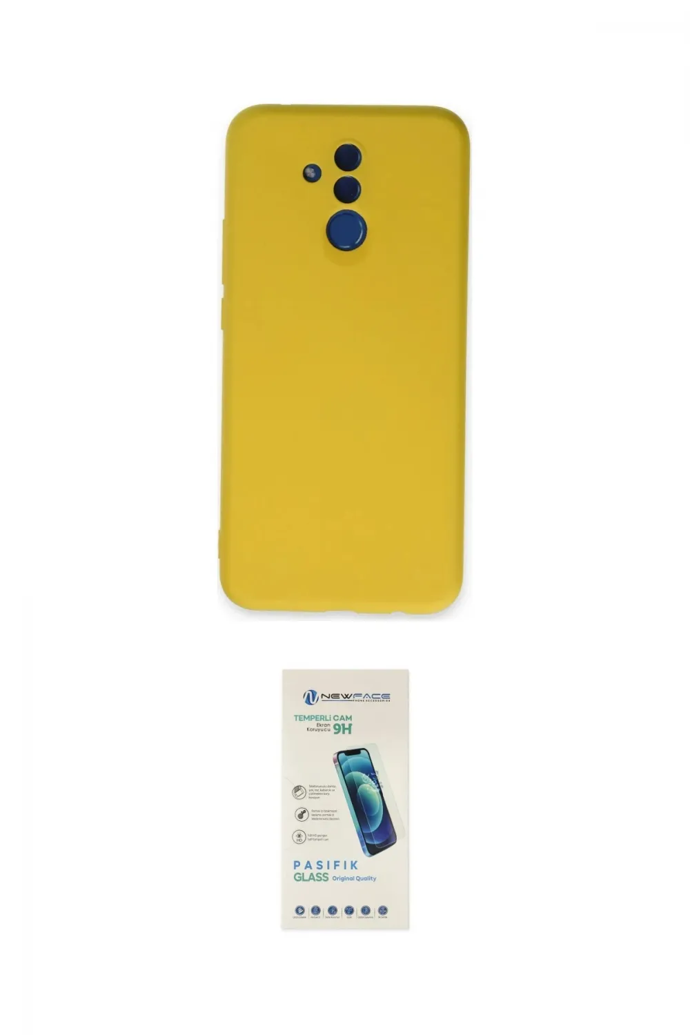 ieg™ Mate 20 Lite Kılıf Ahenk Serisi - Şeffaf Pasifik Cam Ekran Koruyucu