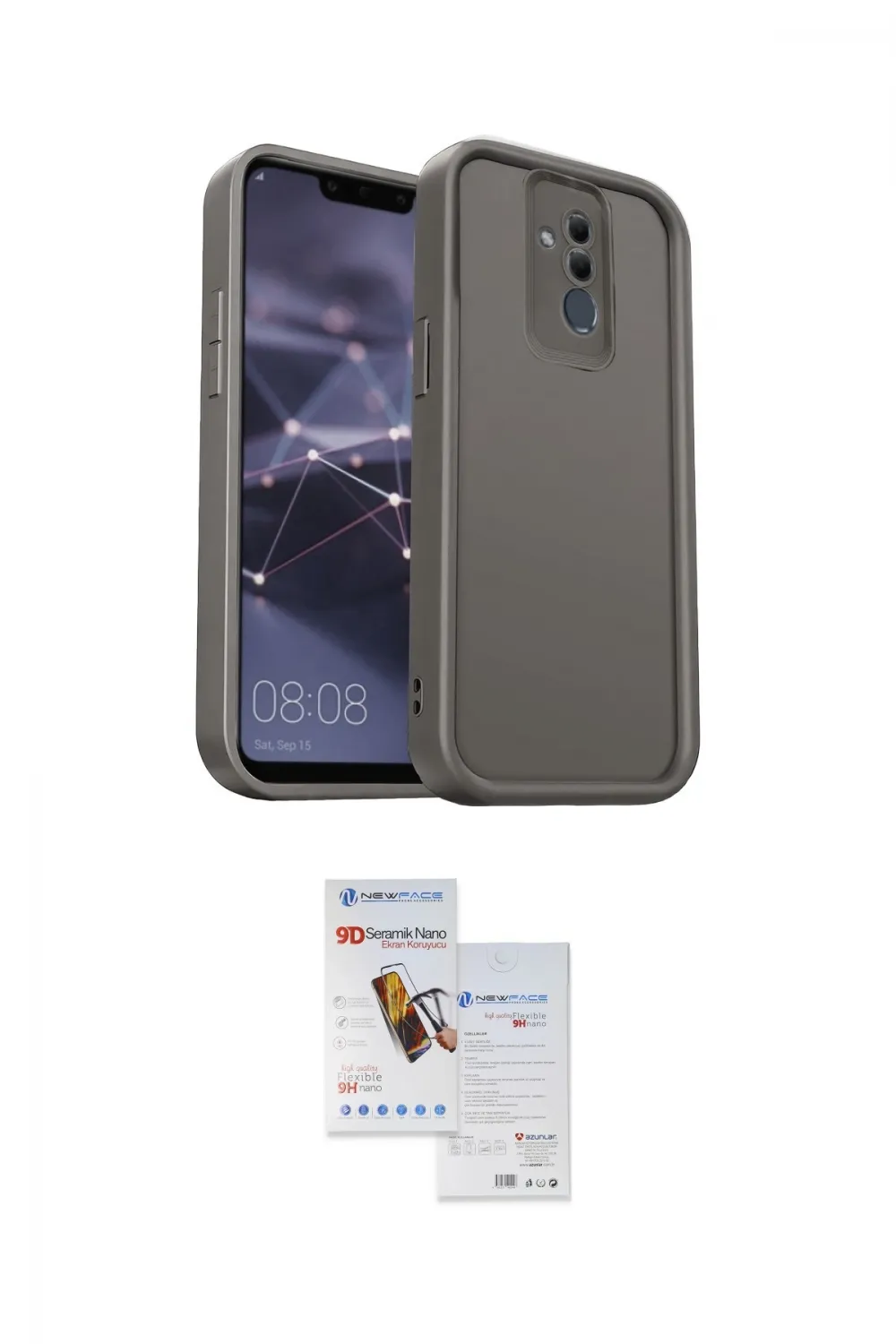 ieg™ Mate 20 Lite Kılıf Yankı Yansıma Özel Seri - Siyah Seramik Nano Ekran Koruyucu