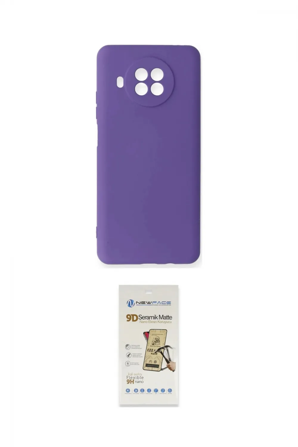 ieg™ Mi 10T Lite Kılıf Ahenk Serisi - Siyah Mat Seramik Nano Ekran Koruyucu