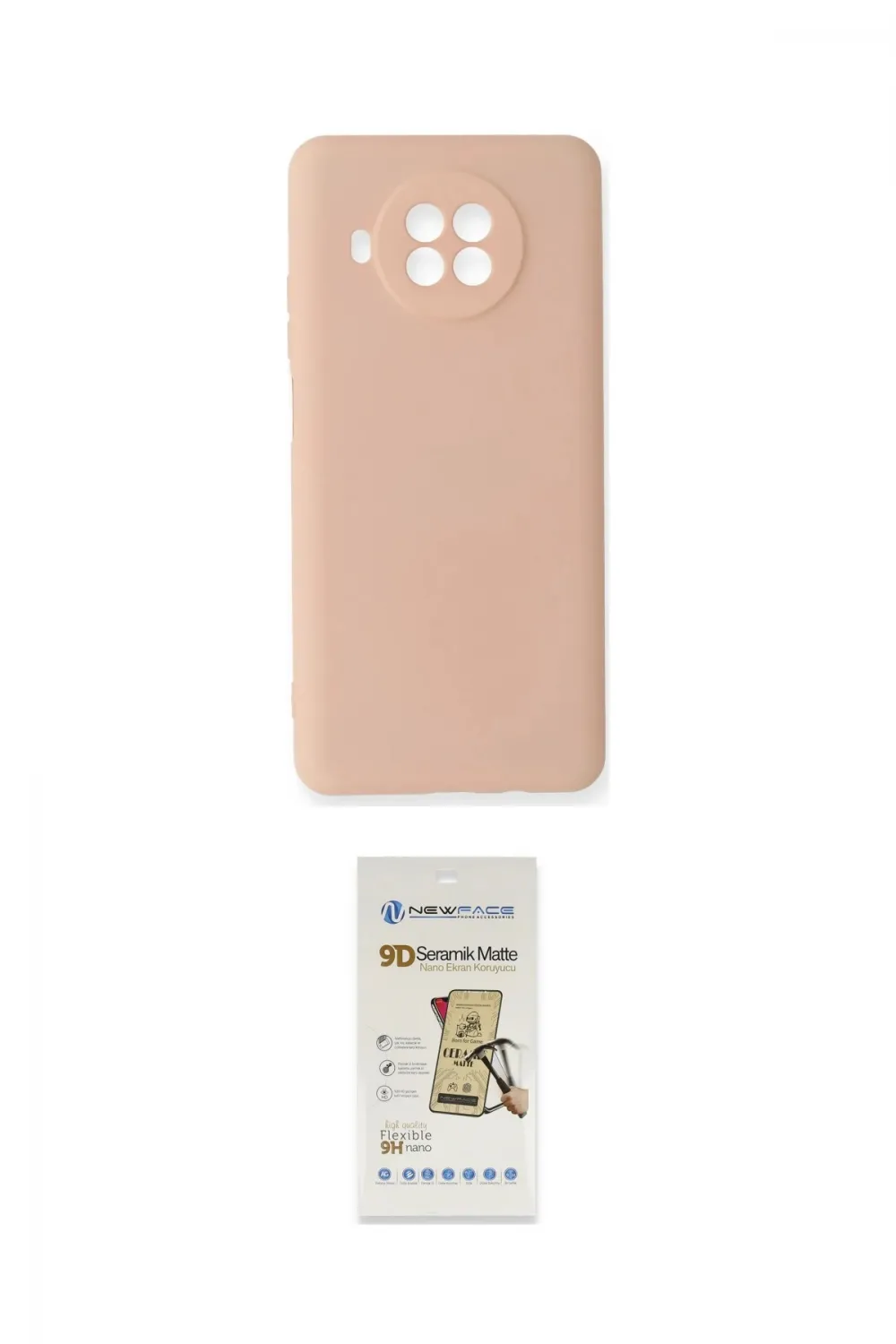 ieg™ Mi 10T Lite Kılıf Ahenk Serisi - Siyah Mat Seramik Nano Ekran Koruyucu
