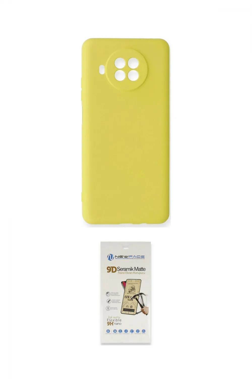 ieg™ Mi 10T Lite Kılıf Ahenk Serisi - Siyah Mat Seramik Nano Ekran Koruyucu