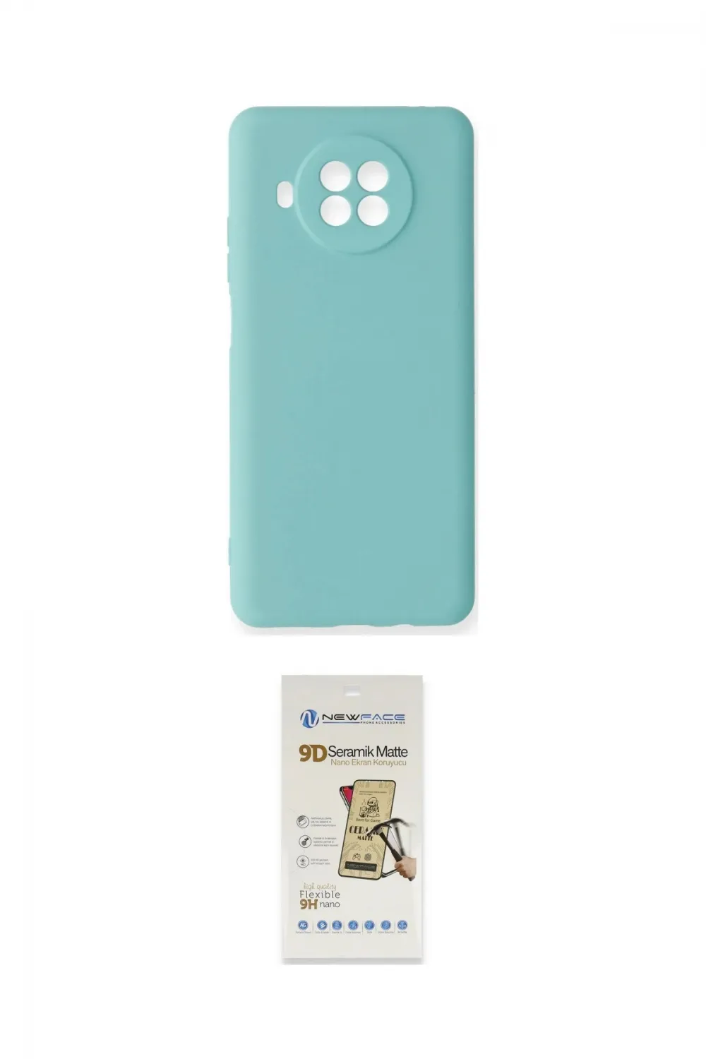 ieg™ Mi 10T Lite Kılıf Ahenk Serisi - Siyah Mat Seramik Nano Ekran Koruyucu