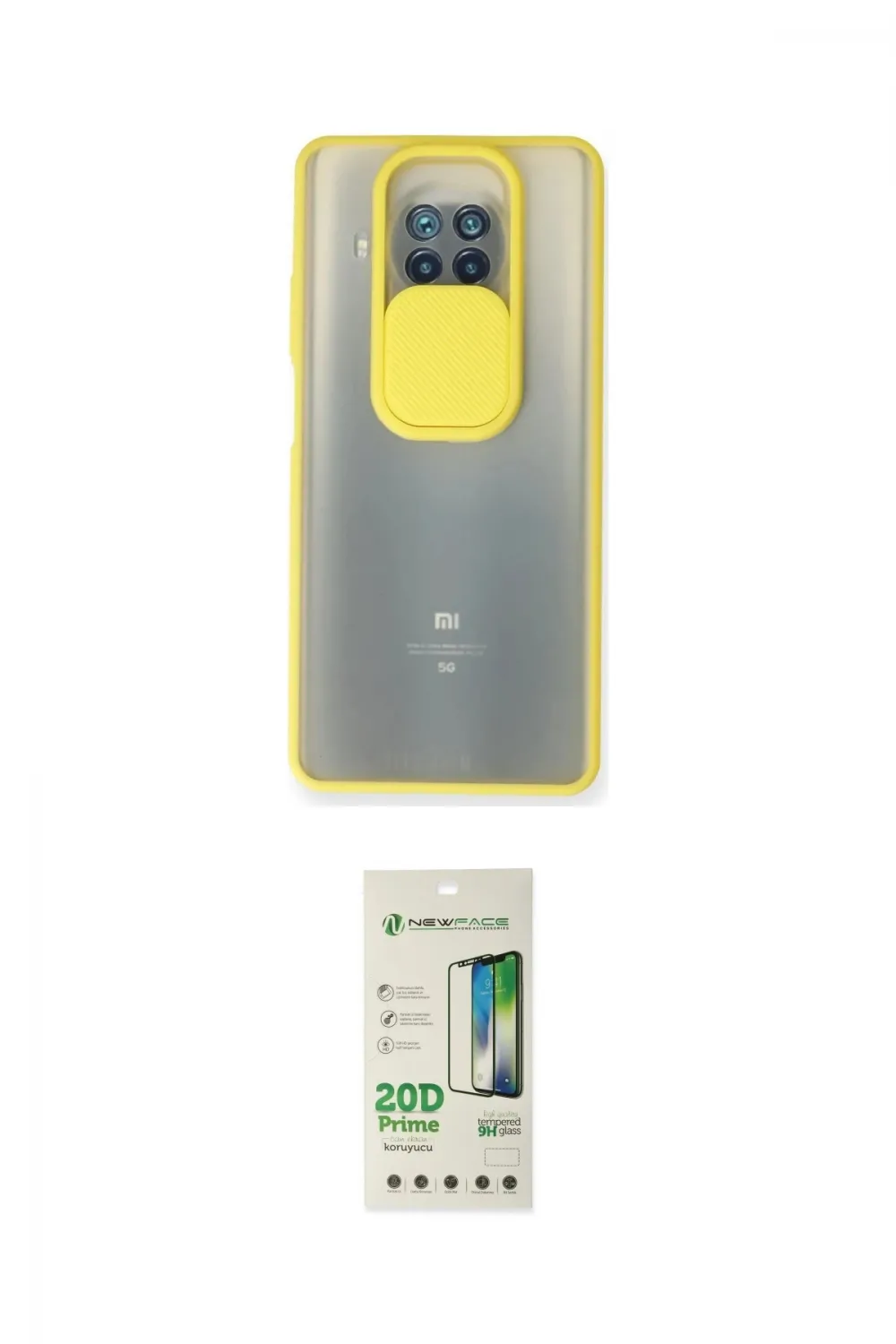 ieg™ Mi 10T Lite Kılıf Vadi Çizgi - Siyah 20D Premium Cam Ekran Koruyucu