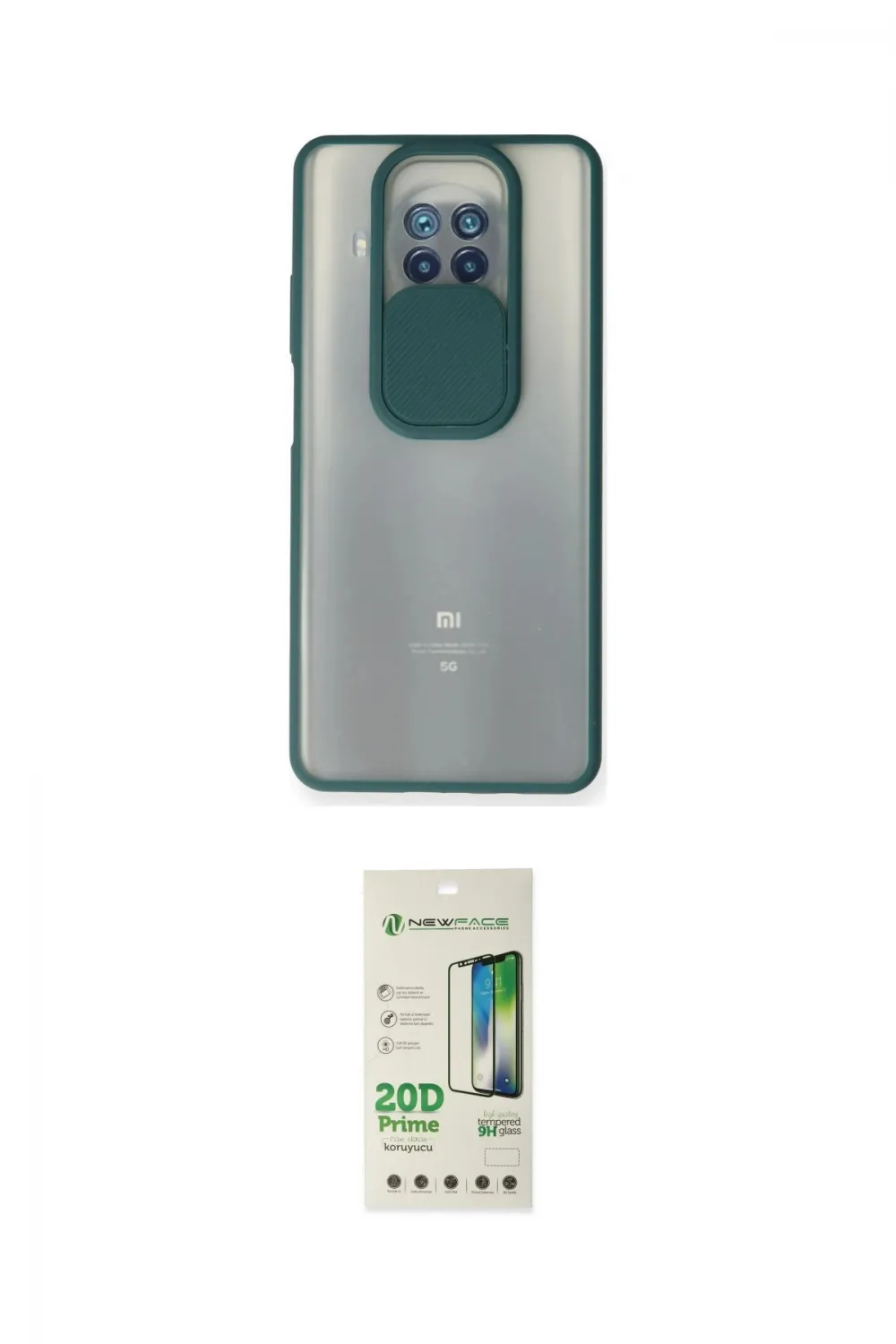ieg™ Mi 10T Lite Kılıf Vadi Çizgi - Siyah 20D Premium Cam Ekran Koruyucu