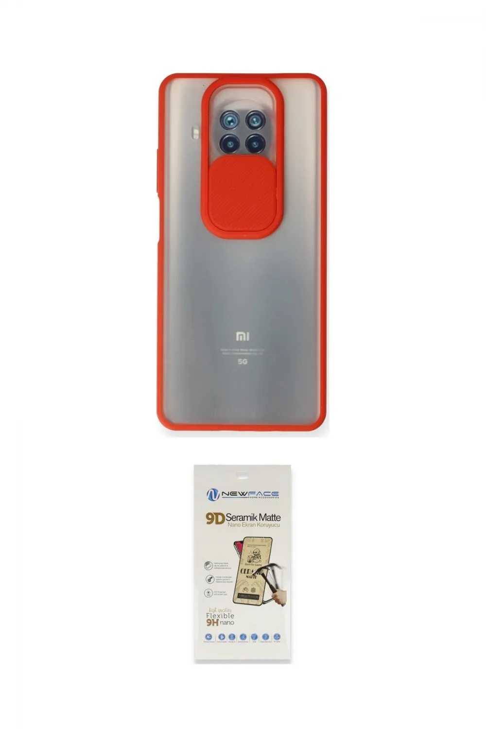 ieg™ Mi 10T Lite Kılıf Vadi Çizgi - Siyah Mat Seramik Nano Ekran Koruyucu