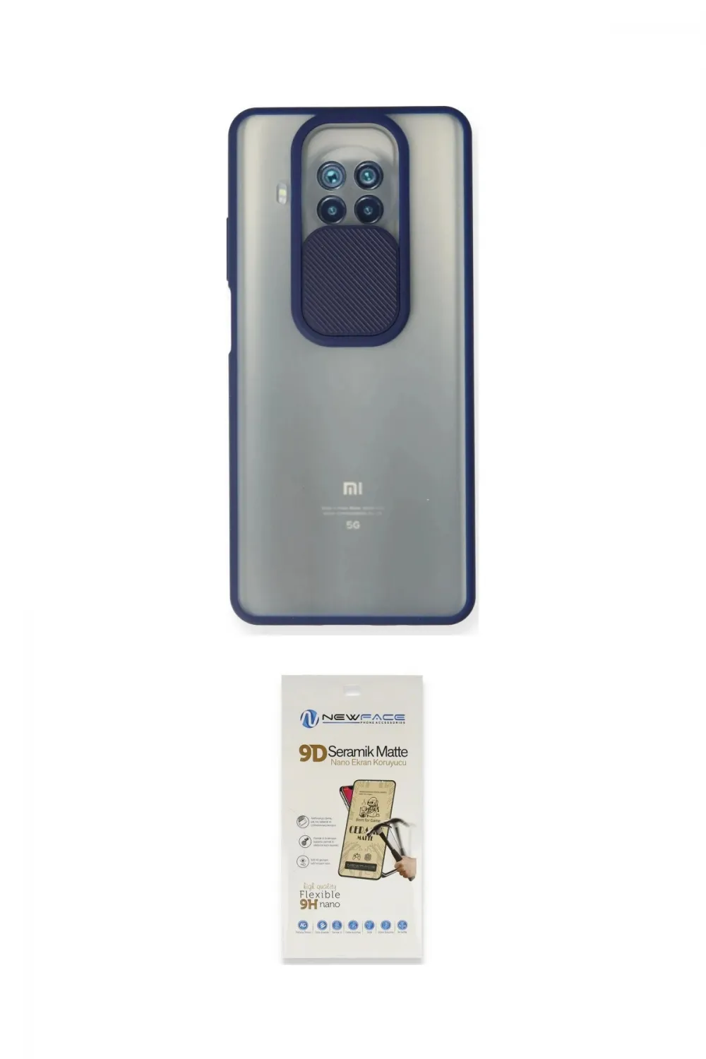 ieg™ Mi 10T Lite Kılıf Vadi Çizgi - Siyah Mat Seramik Nano Ekran Koruyucu
