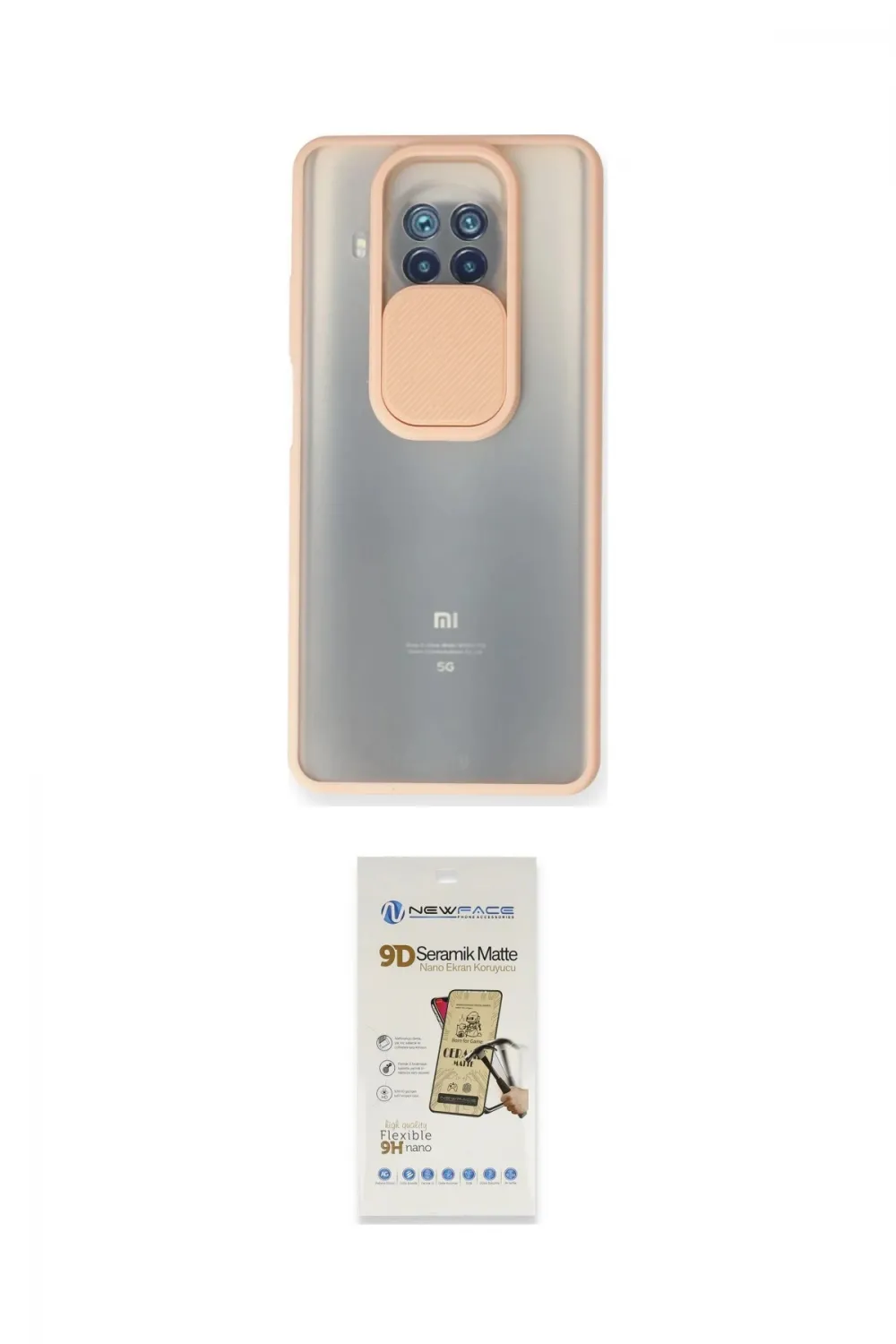 ieg™ Mi 10T Lite Kılıf Vadi Çizgi - Siyah Mat Seramik Nano Ekran Koruyucu