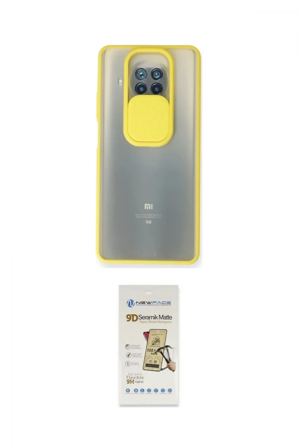 ieg™ Mi 10T Lite Kılıf Vadi Çizgi - Siyah Mat Seramik Nano Ekran Koruyucu