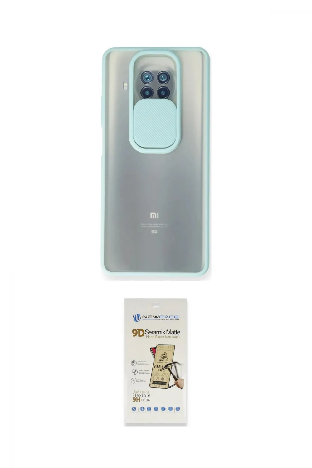 ieg™ Mi 10T Lite Kılıf Vadi Çizgi - Siyah Mat Seramik Nano Ekran Koruyucu