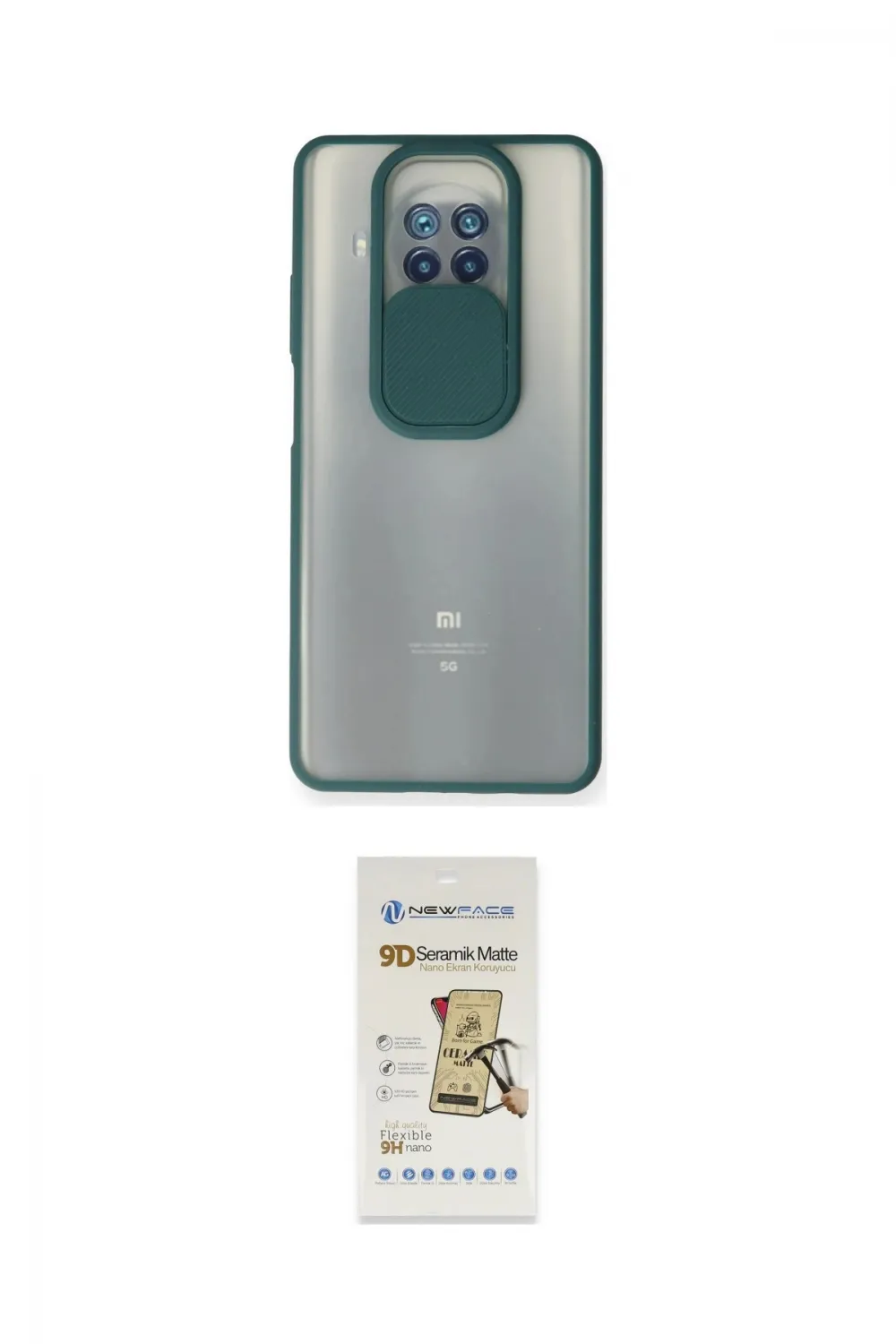 ieg™ Mi 10T Lite Kılıf Vadi Çizgi - Siyah Mat Seramik Nano Ekran Koruyucu