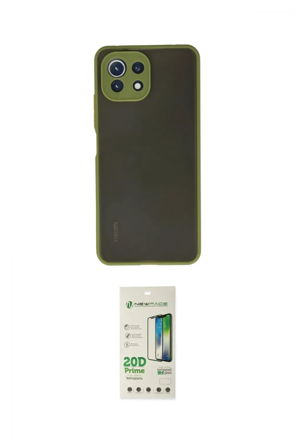 ieg™ Mİ 11 Lite Kılıf Ahenk Çizgi Serisi - Siyah 20D Premium Cam Ekran Koruyucu