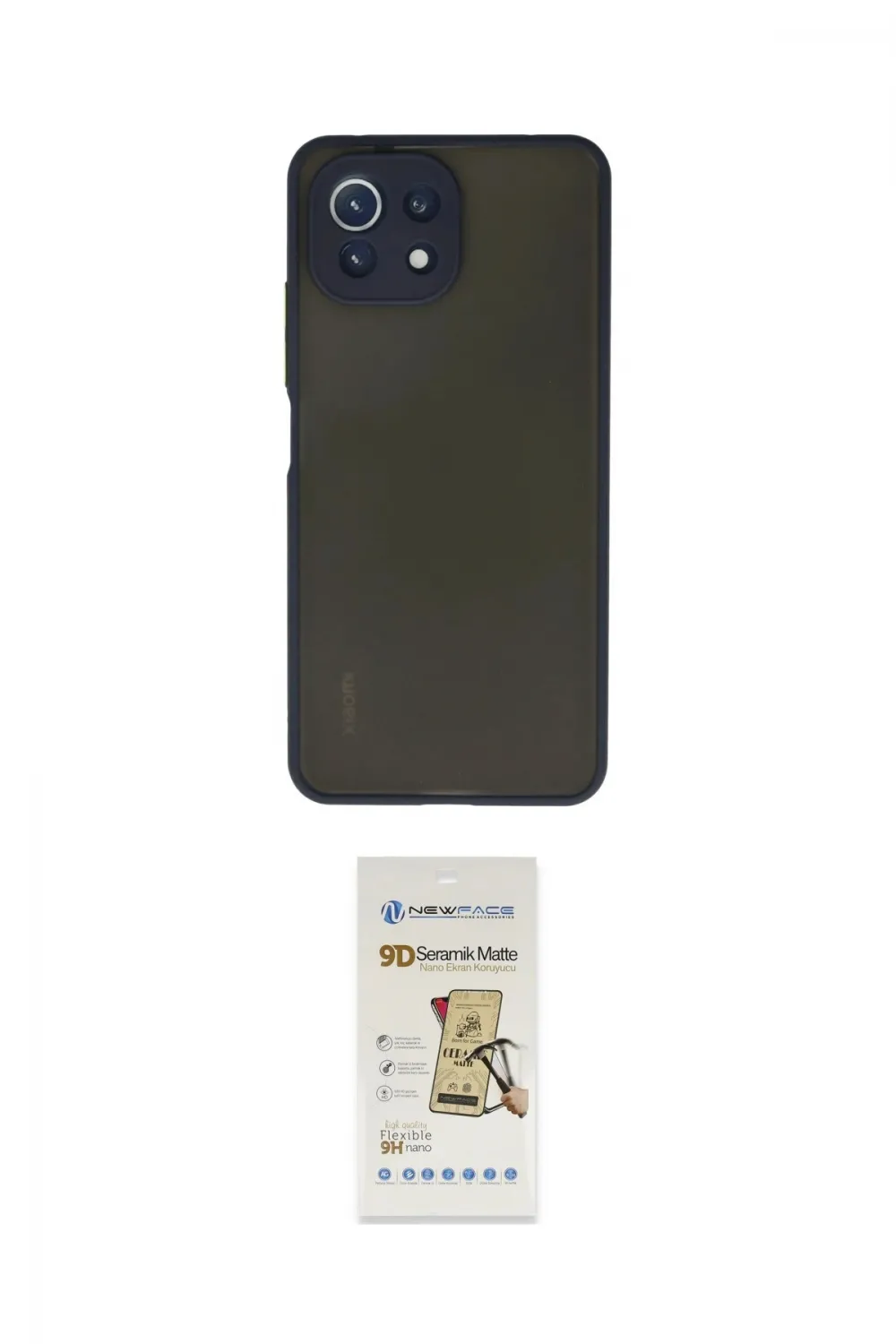 ieg™ Mİ 11 Lite Kılıf Ahenk Çizgi Serisi - Siyah Mat Seramik Nano Ekran Koruyucu