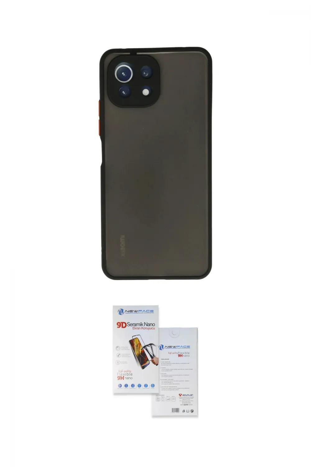 ieg™ Mİ 11 Lite Kılıf Ahenk Çizgi Serisi - Siyah Seramik Nano Ekran Koruyucu