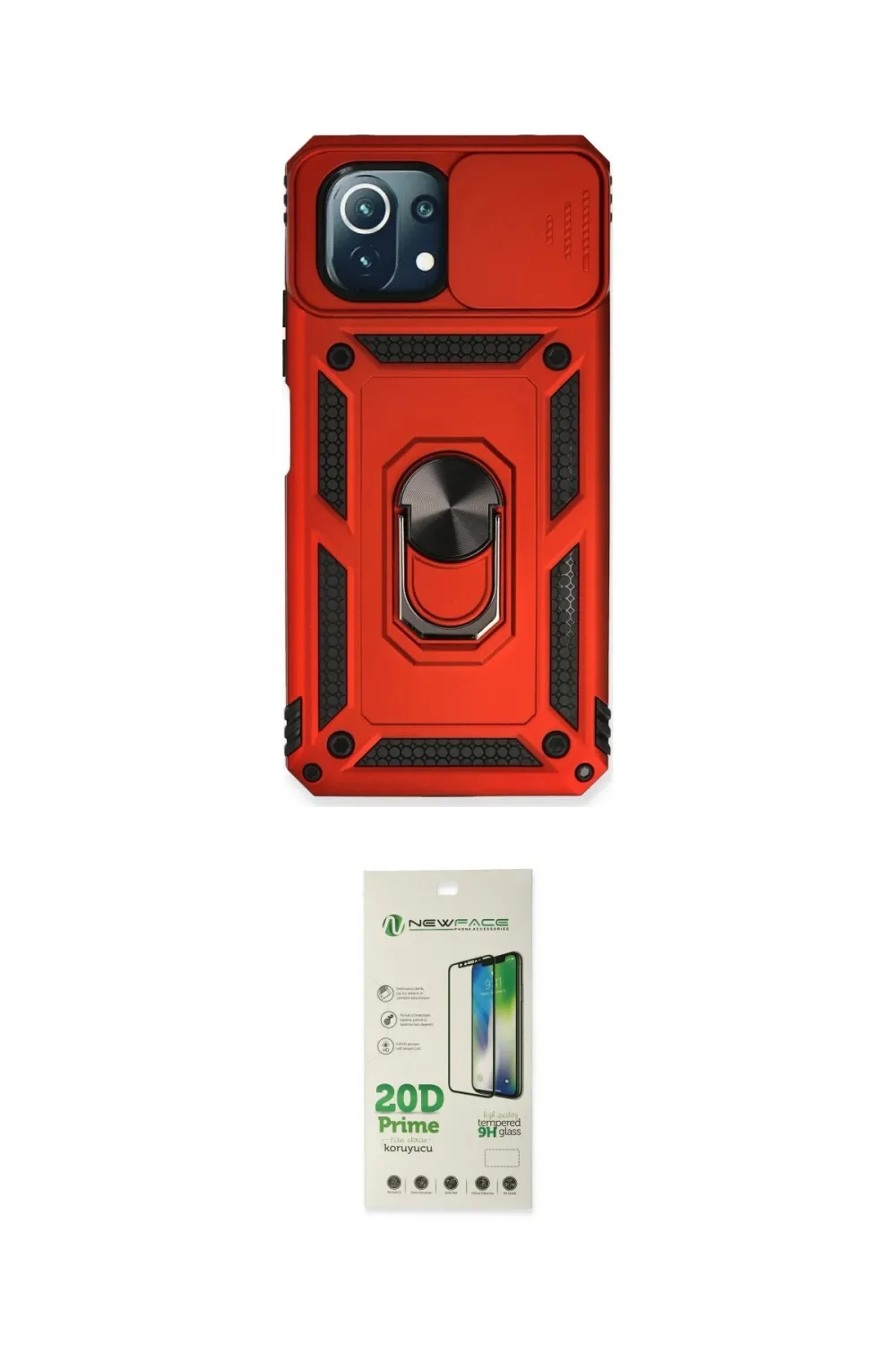 ieg™ Mİ 11 Lite Kılıf Ahenk Klasik - Siyah 20D Premium Cam Ekran Koruyucu