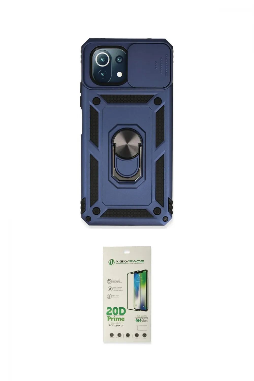 ieg™ Mİ 11 Lite Kılıf Ahenk Klasik - Siyah 20D Premium Cam Ekran Koruyucu