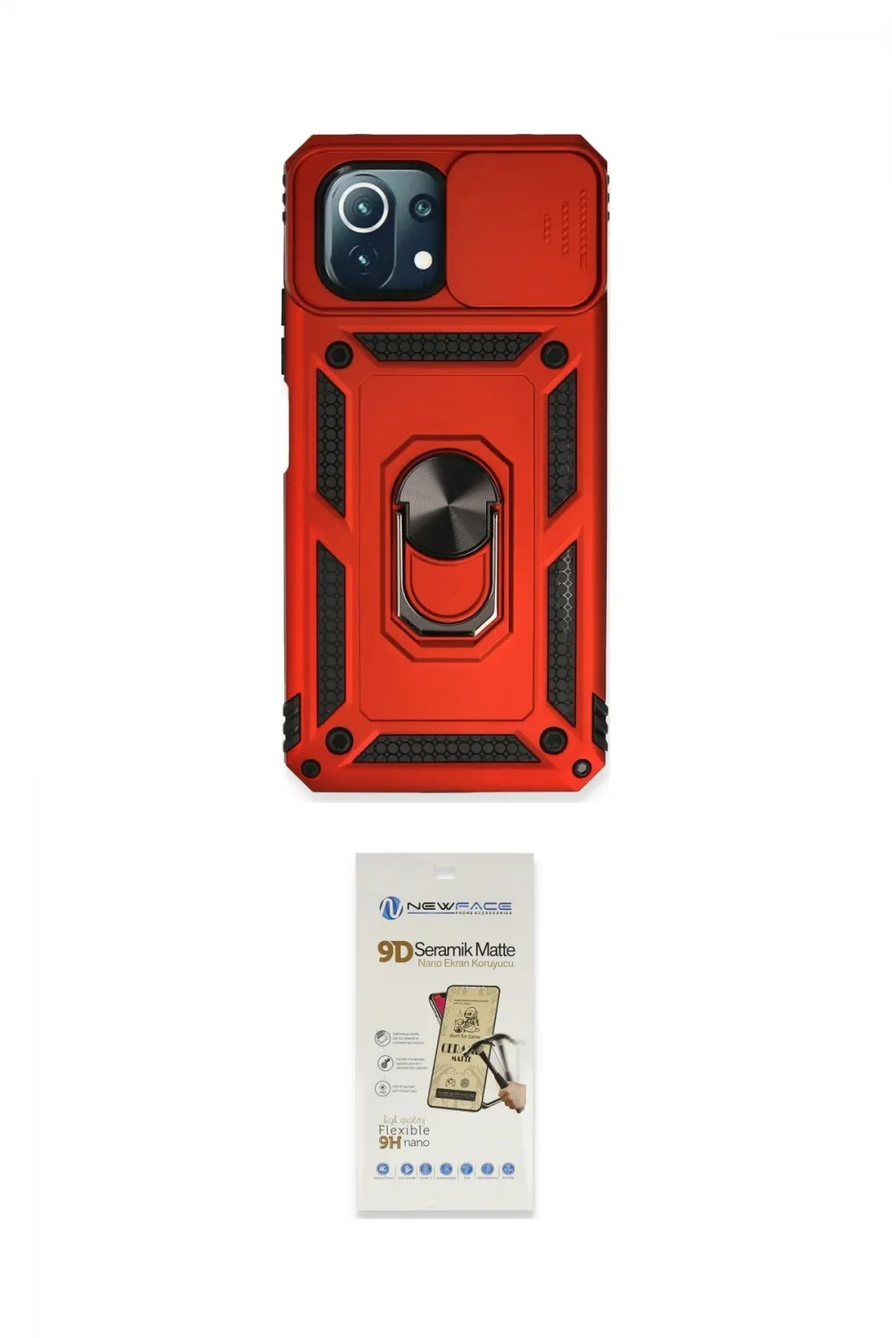 ieg™ Mİ 11 Lite Kılıf Ahenk Klasik - Siyah Mat Seramik Nano Ekran Koruyucu
