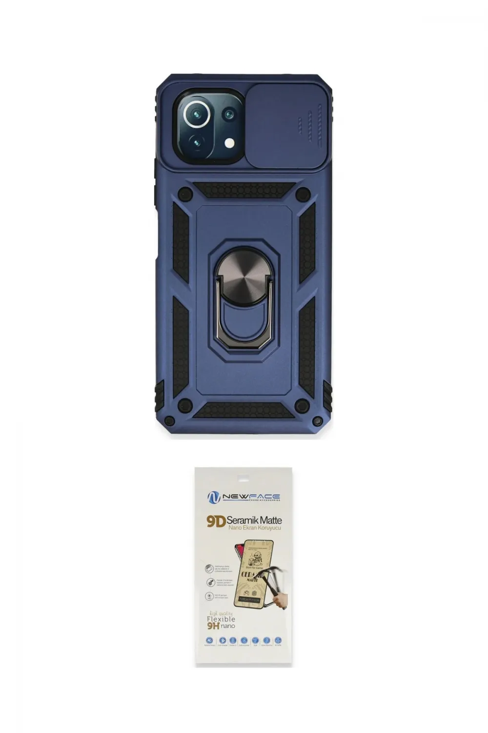 ieg™ Mİ 11 Lite Kılıf Ahenk Klasik - Siyah Mat Seramik Nano Ekran Koruyucu