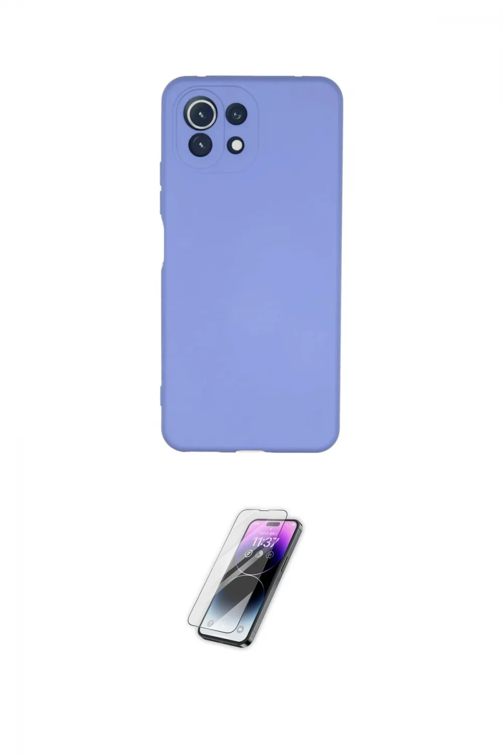 ieg™ Mİ 11 Lite Kılıf Ahenk Serisi - Şeffaf Pasifik Cam Ekran Koruyucu
