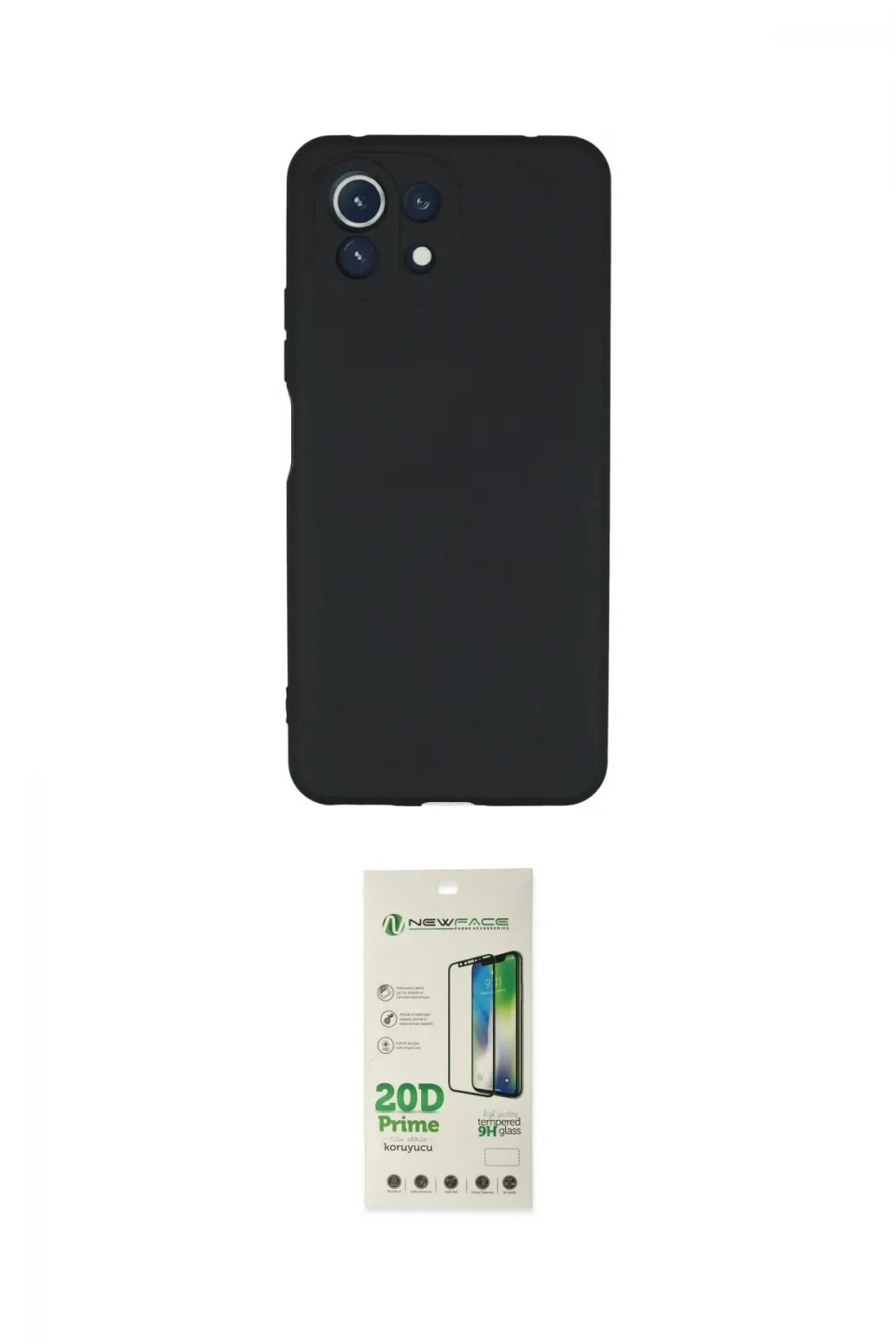 ieg™ Mİ 11 Lite Kılıf Ahenk Serisi - Siyah 20D Premium Cam Ekran Koruyucu