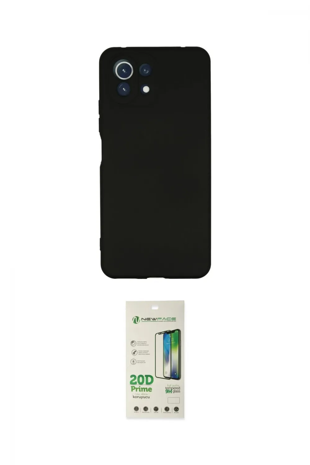 ieg™ Mİ 11 Lite Kılıf Ahenk Serisi - Siyah 20D Premium Cam Ekran Koruyucu