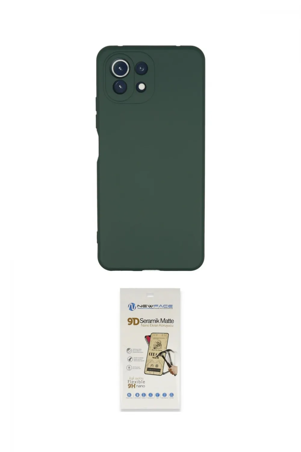 ieg™ Mİ 11 Lite Kılıf Ahenk Serisi - Siyah Mat Seramik Nano Ekran Koruyucu