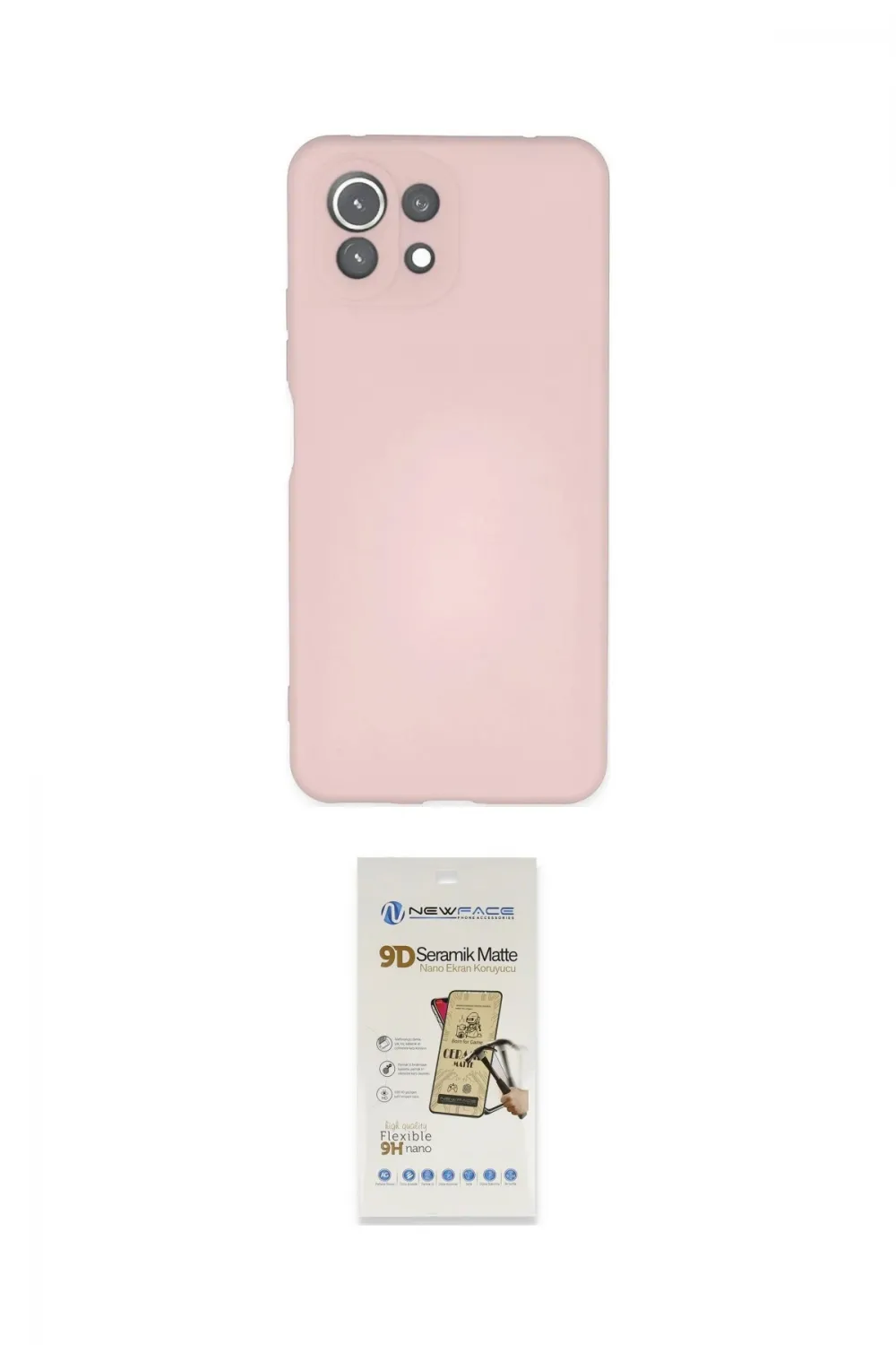 ieg™ Mİ 11 Lite Kılıf Ahenk Serisi - Siyah Mat Seramik Nano Ekran Koruyucu