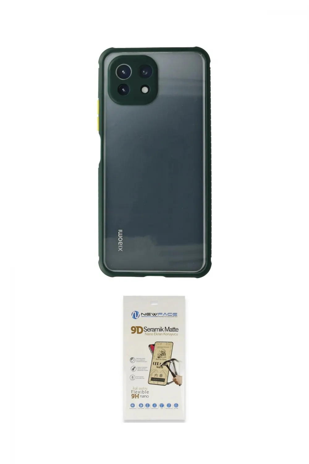 ieg™ Mİ 11 Lite Kılıf Nova Asil Özel Seri - Siyah Mat Seramik Nano Ekran Koruyucu