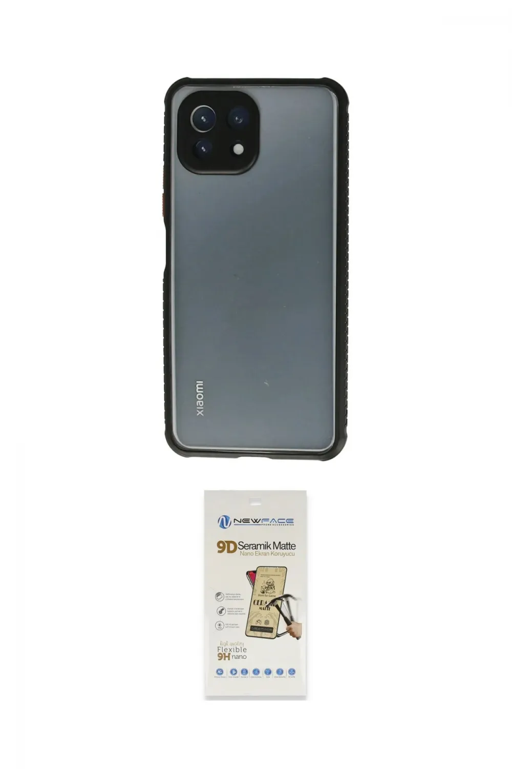 ieg™ Mİ 11 Lite Kılıf Nova Asil Özel Seri - Siyah Mat Seramik Nano Ekran Koruyucu