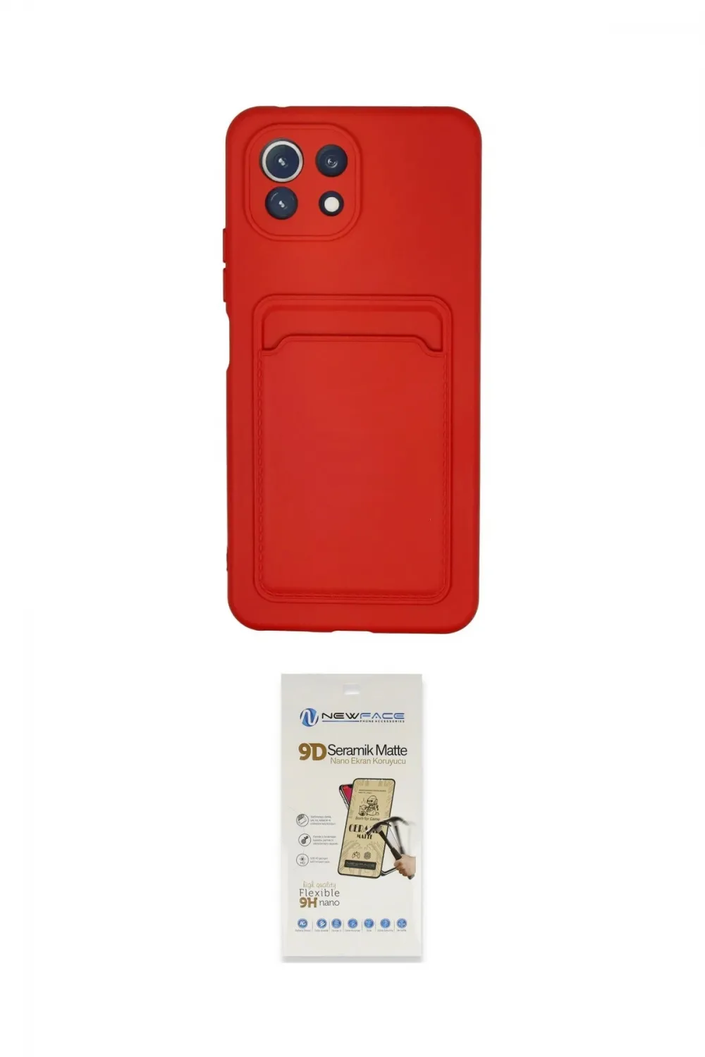 ieg™ Mİ 11 Lite Kılıf Vadi Çizgi Prime - Siyah Mat Seramik Nano Ekran Koruyucu