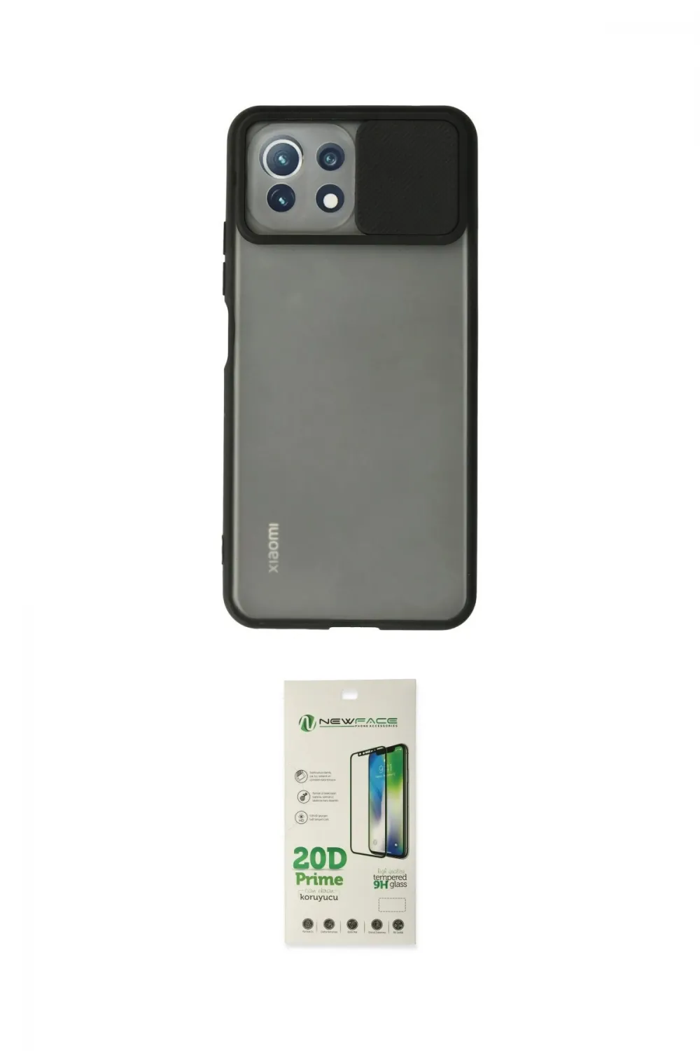 ieg™ Mİ 11 Lite Kılıf Vadi Çizgi - Siyah 20D Premium Cam Ekran Koruyucu