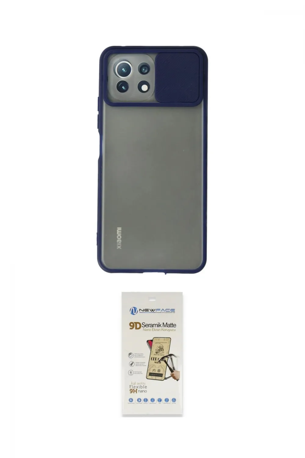 ieg™ Mİ 11 Lite Kılıf Vadi Çizgi - Siyah Mat Seramik Nano Ekran Koruyucu