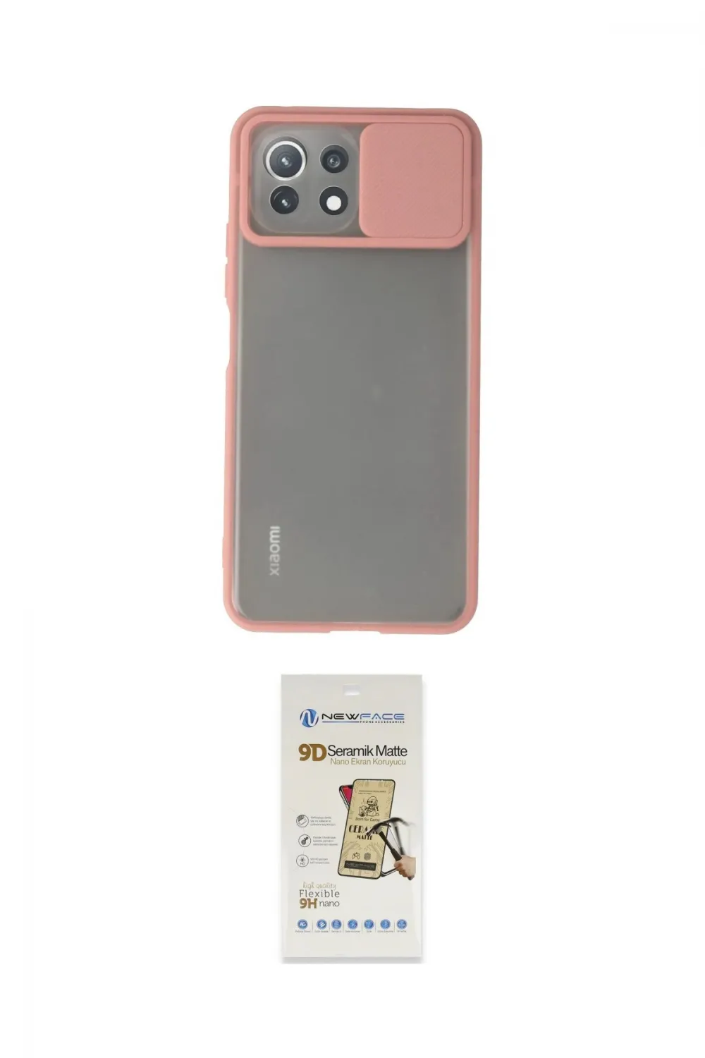 ieg™ Mİ 11 Lite Kılıf Vadi Çizgi - Siyah Mat Seramik Nano Ekran Koruyucu