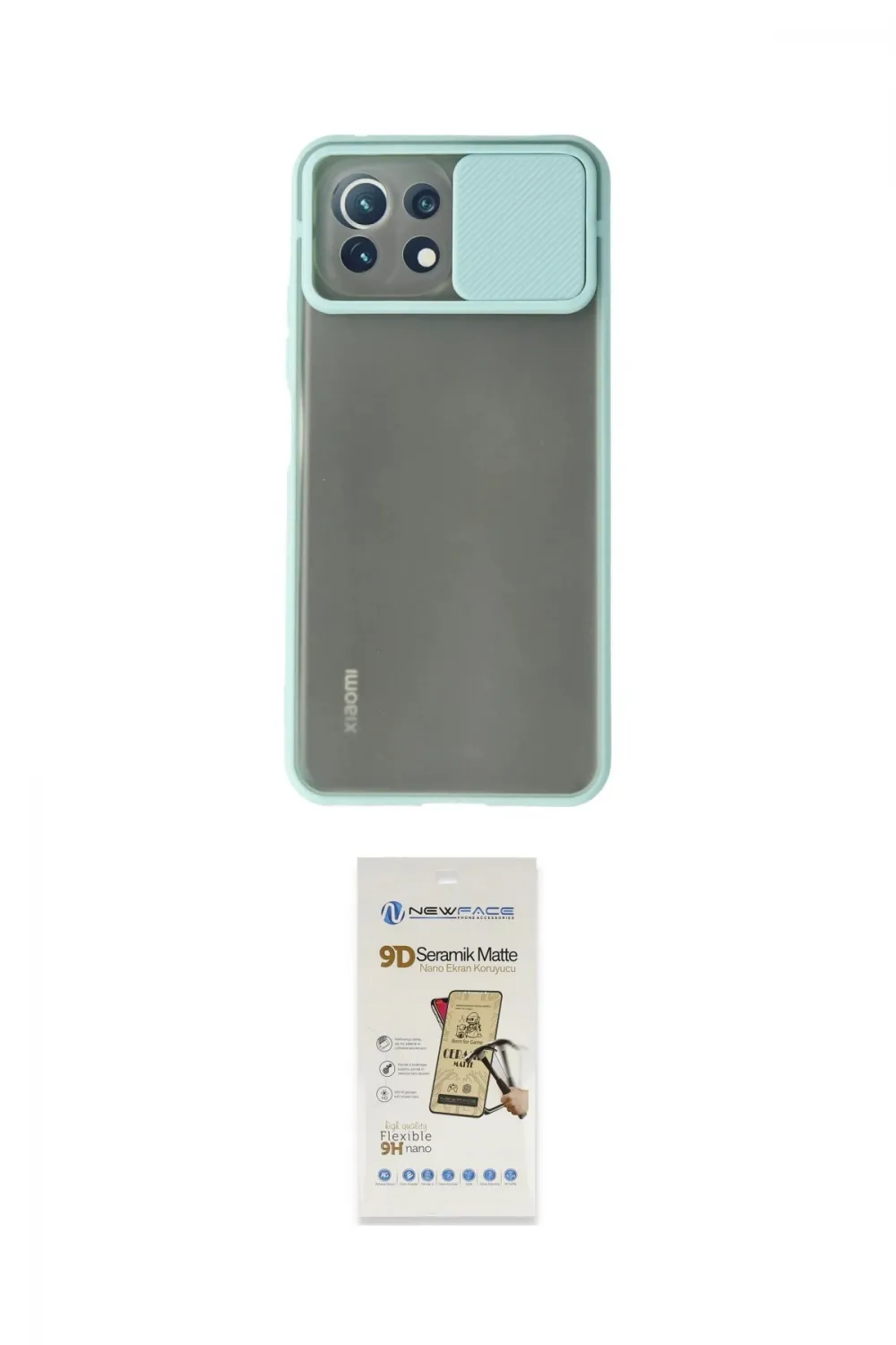 ieg™ Mİ 11 Lite Kılıf Vadi Çizgi - Siyah Mat Seramik Nano Ekran Koruyucu
