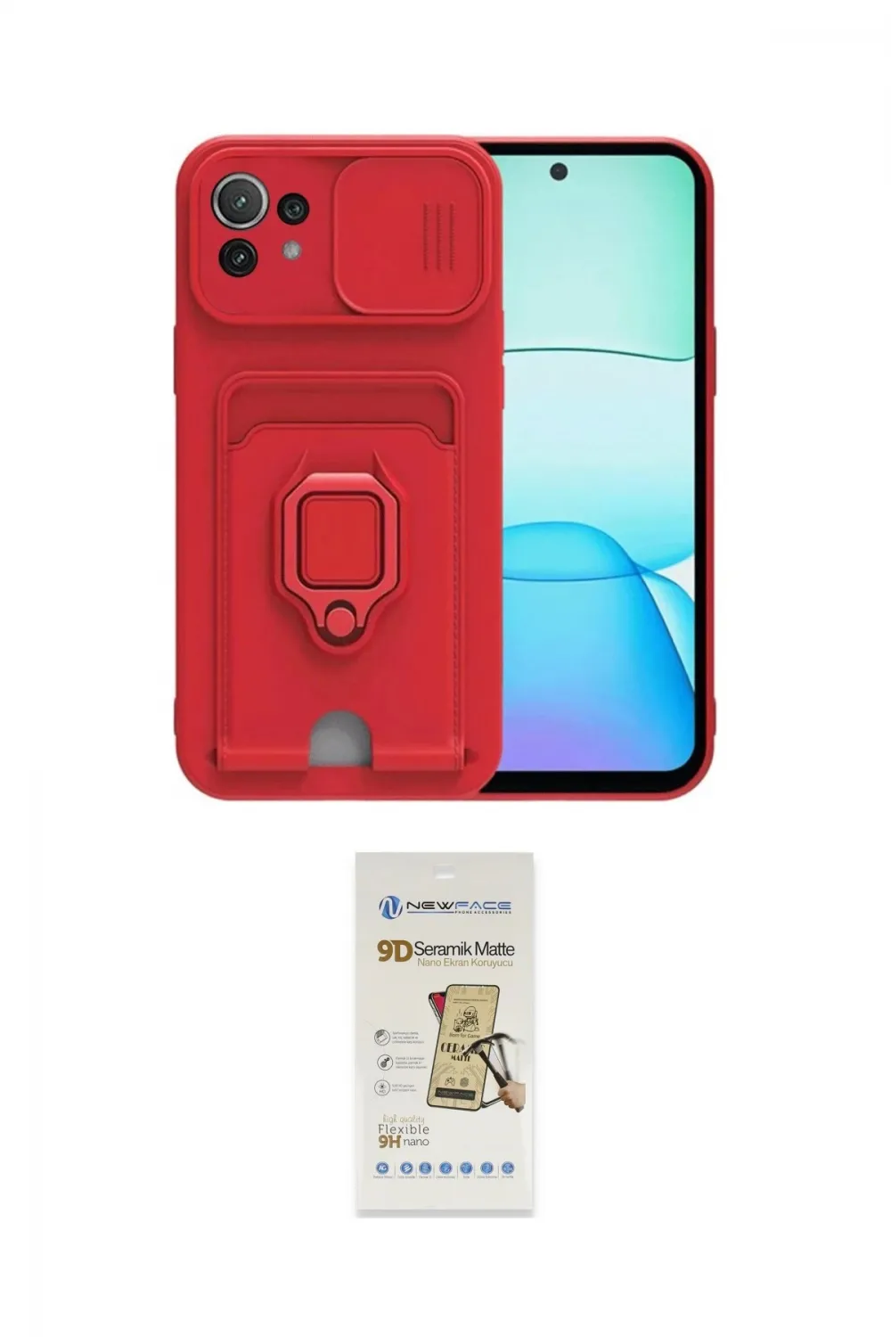 ieg™ Mİ 11 Lite Kılıf Vadi Form Prime - Siyah Mat Seramik Nano Ekran Koruyucu