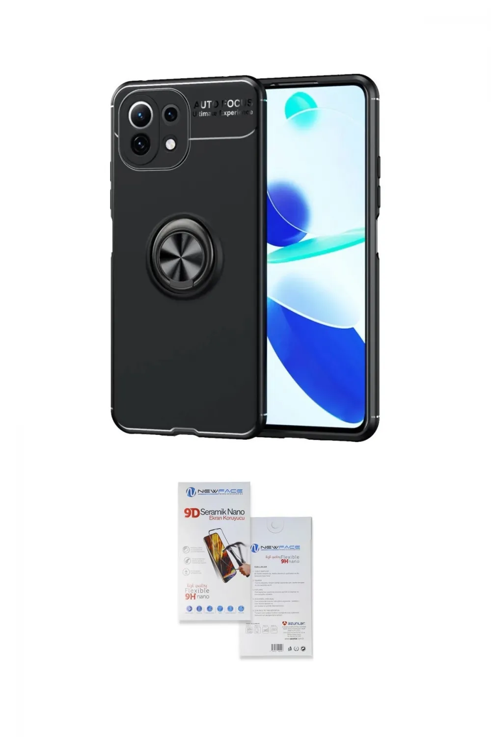 ieg™ Mİ 11 Lite Kılıf Yankı Form Prime - Siyah Seramik Nano Ekran Koruyucu
