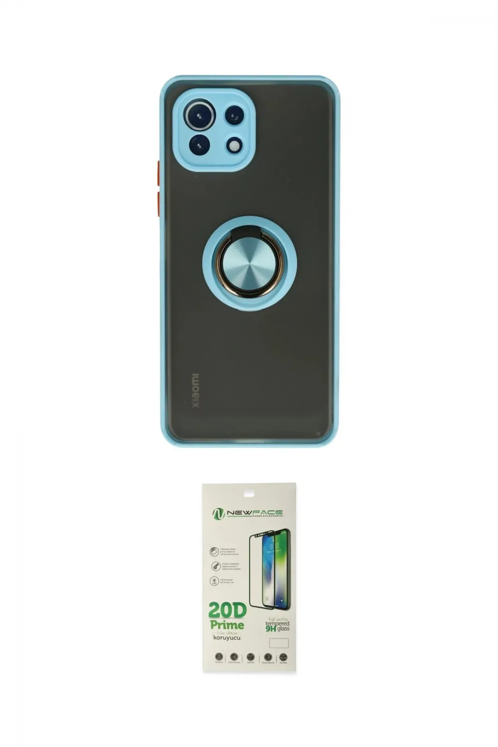 ieg™ Mİ 11 Lite Kılıf Yörünge Çizgi - Siyah 20D Premium Cam Ekran Koruyucu