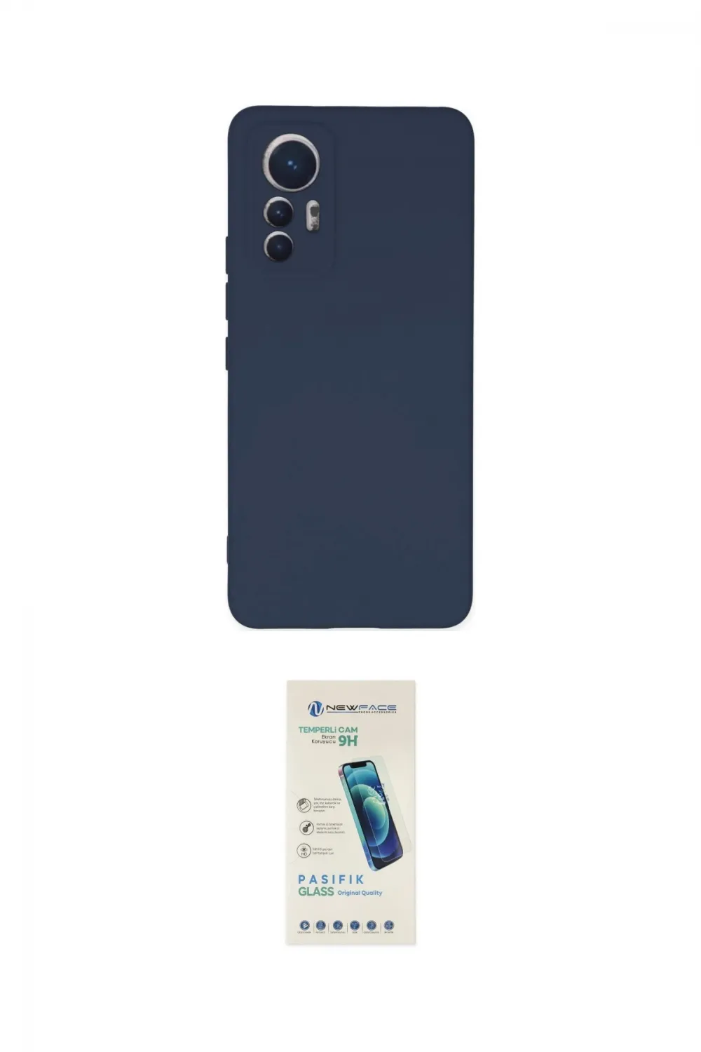 ieg™ Mi 12 Lite Kılıf Ahenk Serisi - Şeffaf Pasifik Cam Ekran Koruyucu