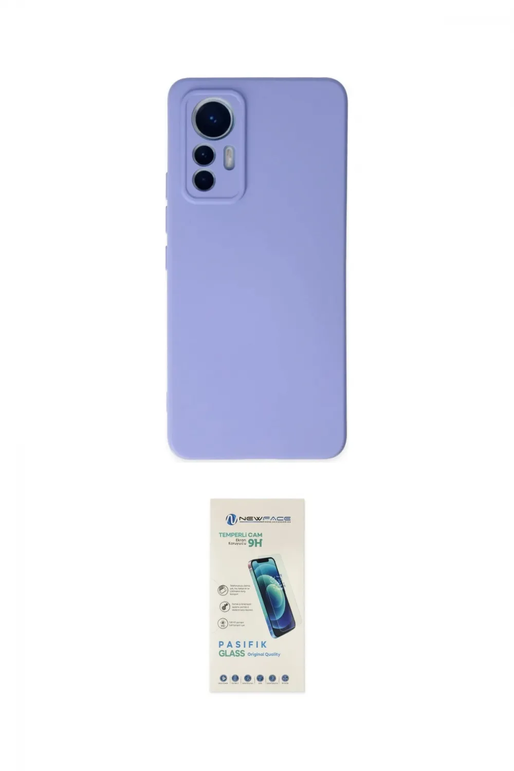 ieg™ Mi 12 Lite Kılıf Ahenk Serisi - Şeffaf Pasifik Cam Ekran Koruyucu