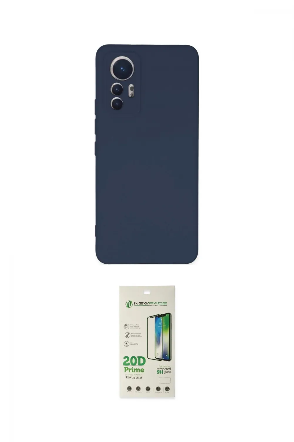 ieg™ Mi 12 Lite Kılıf Ahenk Serisi - Siyah 20D Premium Cam Ekran Koruyucu