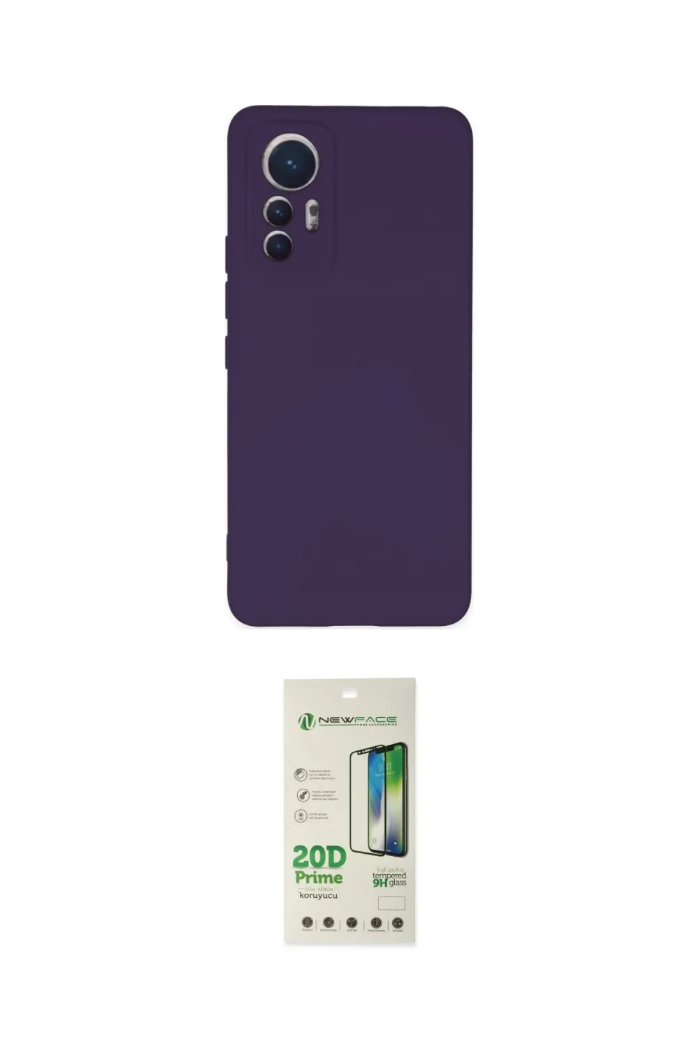 ieg™ Mi 12 Lite Kılıf Ahenk Serisi - Siyah 20D Premium Cam Ekran Koruyucu