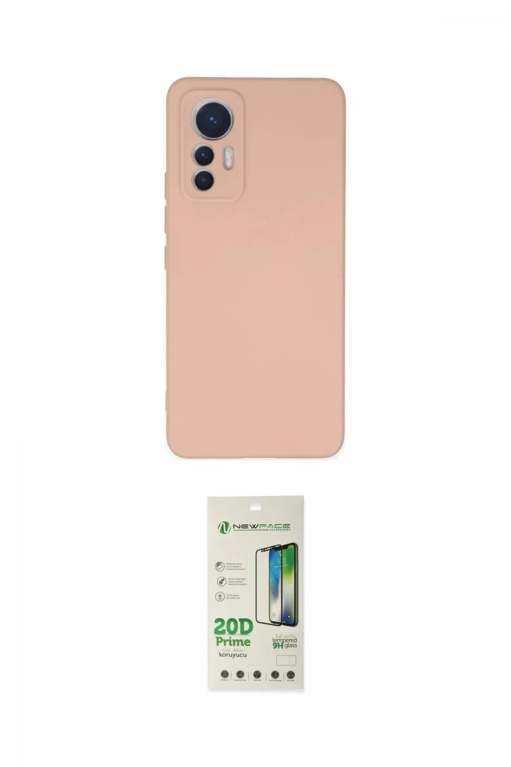ieg™ Mi 12 Lite Kılıf Ahenk Serisi - Siyah 20D Premium Cam Ekran Koruyucu