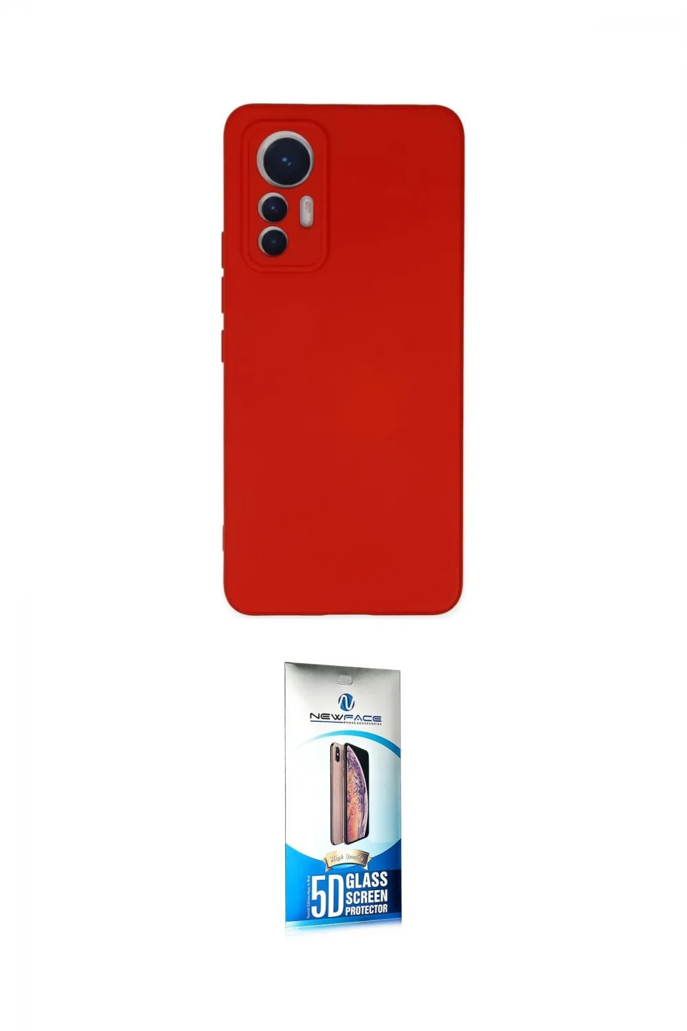 ieg™ Mi 12 Lite Kılıf Ahenk Serisi - Siyah 5D Eko Cam Ekran Koruyucu