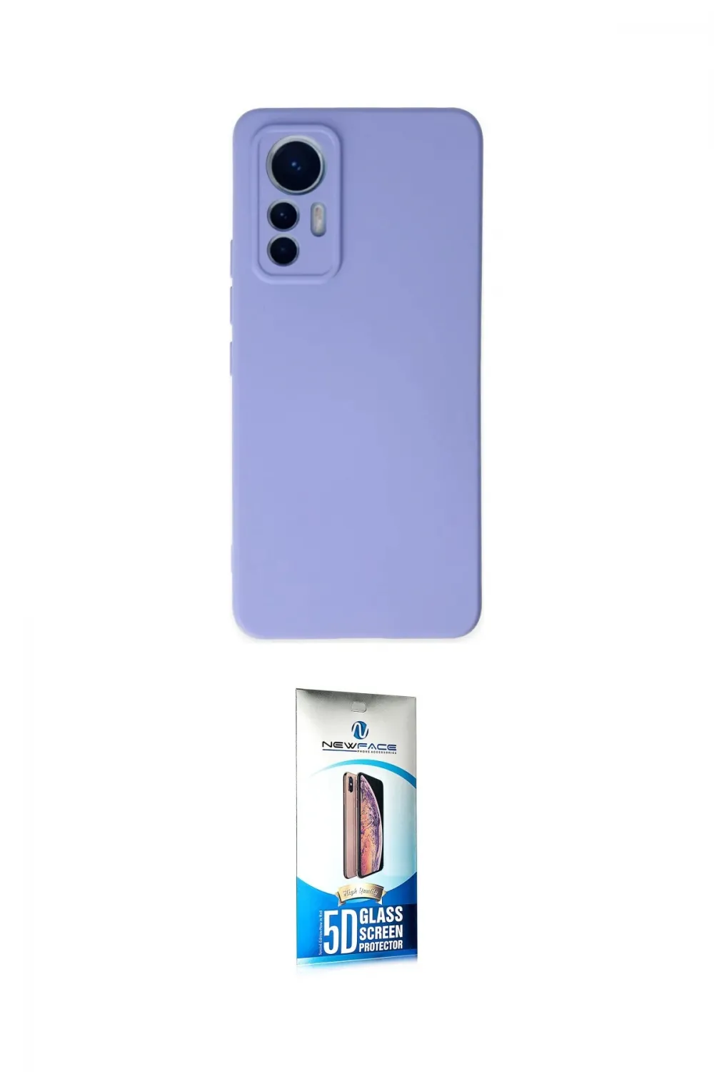 ieg™ Mi 12 Lite Kılıf Ahenk Serisi - Siyah 5D Eko Cam Ekran Koruyucu