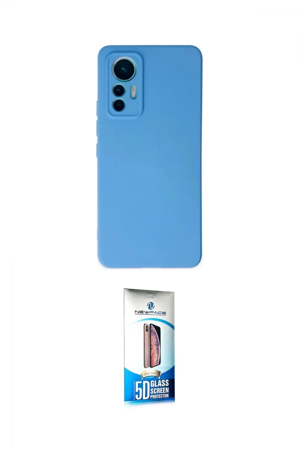 ieg™ Mi 12 Lite Kılıf Ahenk Serisi - Siyah 5D Eko Cam Ekran Koruyucu