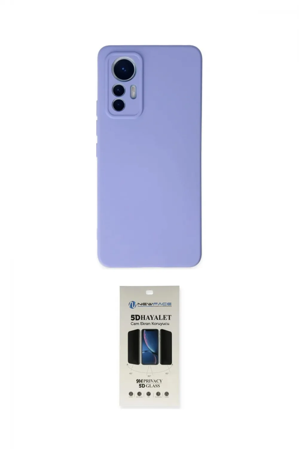 ieg™ Mi 12 Lite Kılıf Ahenk Serisi - Siyah 5D Hayalet Cam Ekran Koruyucu